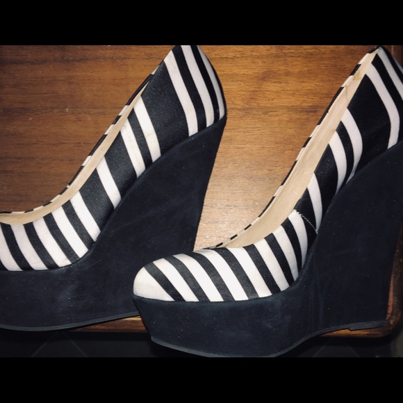 ALDO Wedges Black and White 36/6 - Picture 5 of 5